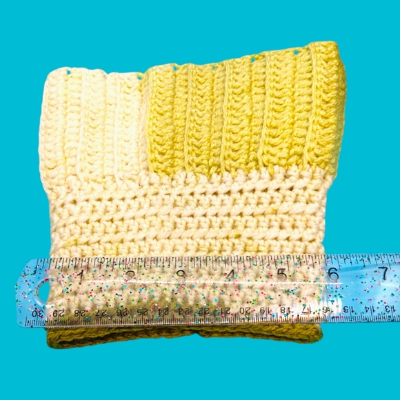 HANDMADE Boot Cuffs Olive Green Ombre Mismatched Crocheted Wide Calf Leg Warmers - Picture 5 of 8